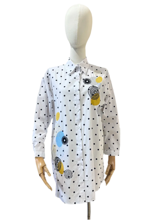 GEO PRINT SHIRT - 8-12 - POLKA