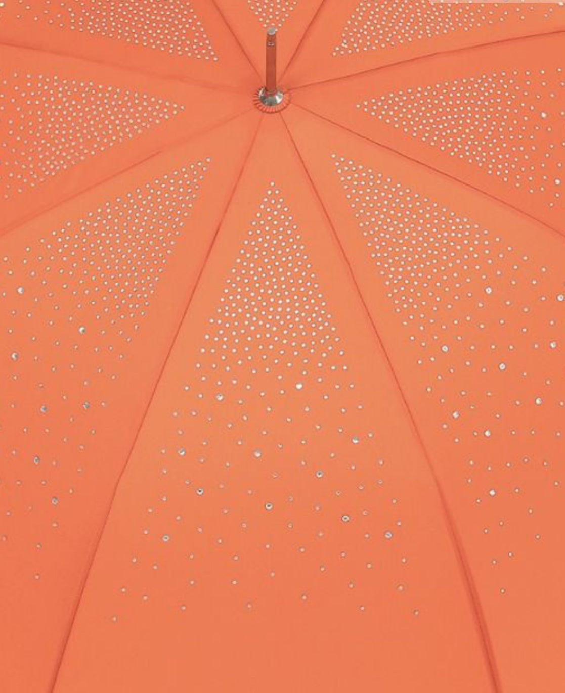 ORANGE CRYSTAL FRILL UMBRELLA