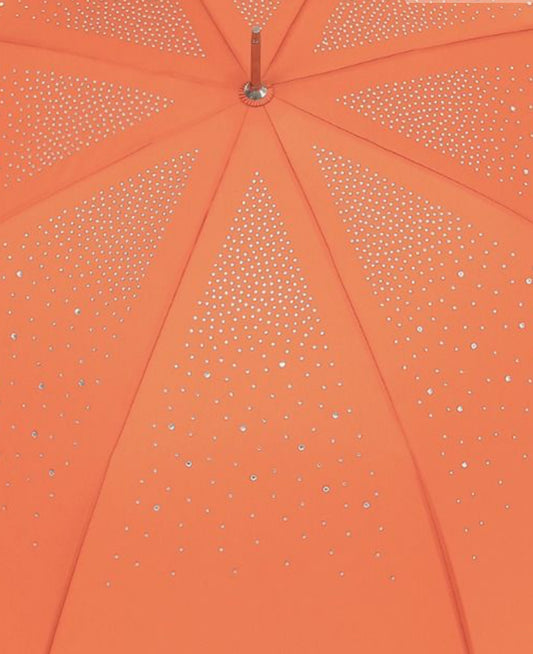 ORANGE CRYSTAL FRILL UMBRELLA