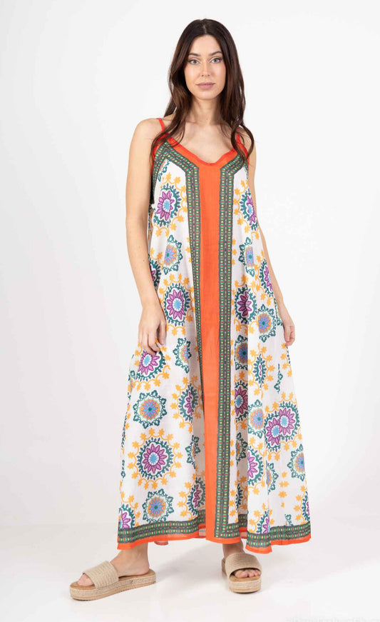 HANKY HEM SUN/BEACH DRESS - 8-14 - MULTI