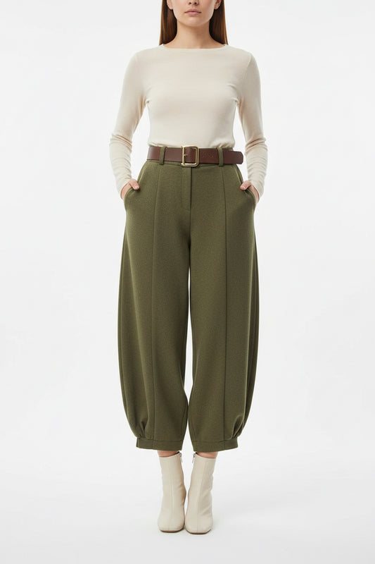 *SALE* JERSEY BALLOON PANTS - 10-16 - KHAKI