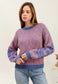 FLOWER EMBROIDERY SLEEVE KNIT - 10-16