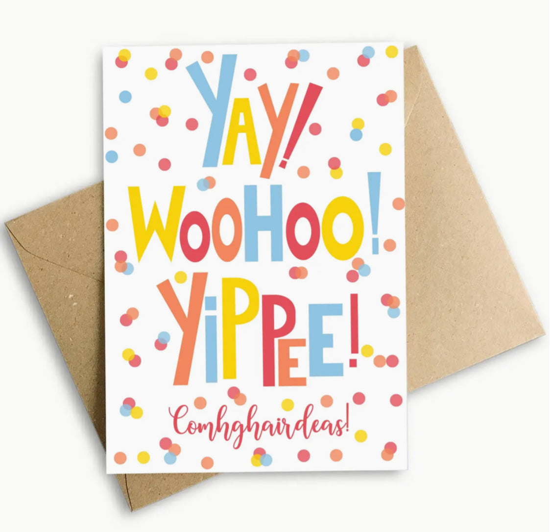 IRISH MADE & DESIGNED GREETING CARD- CONGRATULATIONS