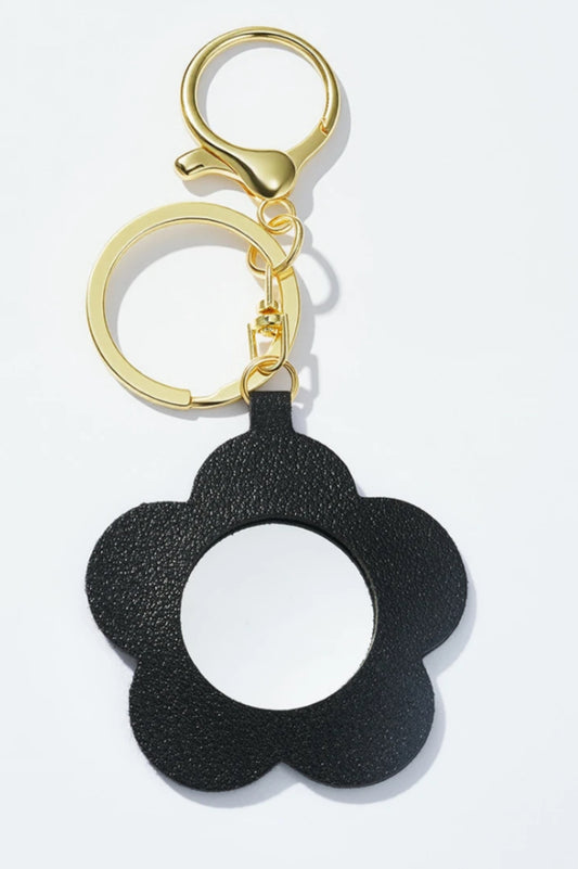 FLOWER MIRROR KEYRING