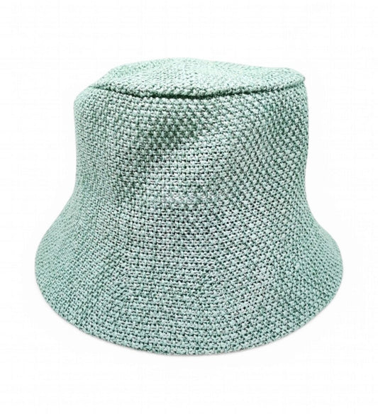 WOVEN FOLDABLE SUN HAT - MINT
