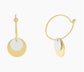 DNSK DOT HOOP EARRINGS