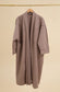 WOOL BLEND COAT - MOCHA - FREE SIZE