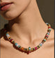 STONE STAINLESS STEEL NECKLACE - MULTI