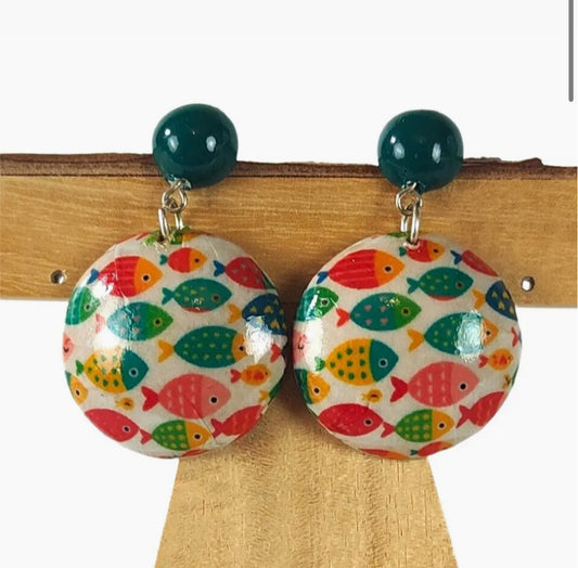 DECOUPAGE EARRINGS