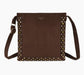 STUD CROSSBODY - DARK BROWN