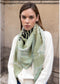 TRIANGLE KNIT SCARF - GREEN