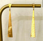 STAINLESS STEEL BRUSHED DROP EARRINGS