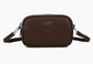 ZIP CROSSBODY - DARK BROWN