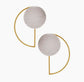 DNSK - CIRCLE HALF MOON EARRINGS