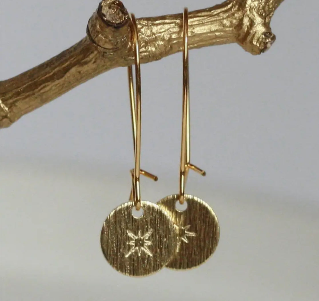 KAIKO - NIGHT SKY BRASS EARRINGS
