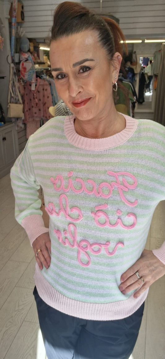 COTTON STRIPE KNIT - 8-14