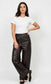 LEATHERETTE STRAIGHT LEG - 10-16 - CHOCOLATE