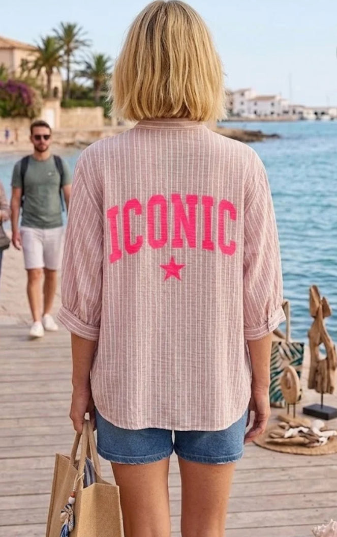 COTTON ICONIC STAR SHIRT - 10-16 - PINK