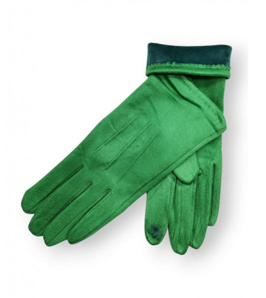 VELOUR FLEECE LINED GLOVES