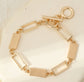 T-BAR RECTANGLE LINK BRACELET