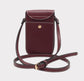 PHONE CROSSBODY - BURGUNDY