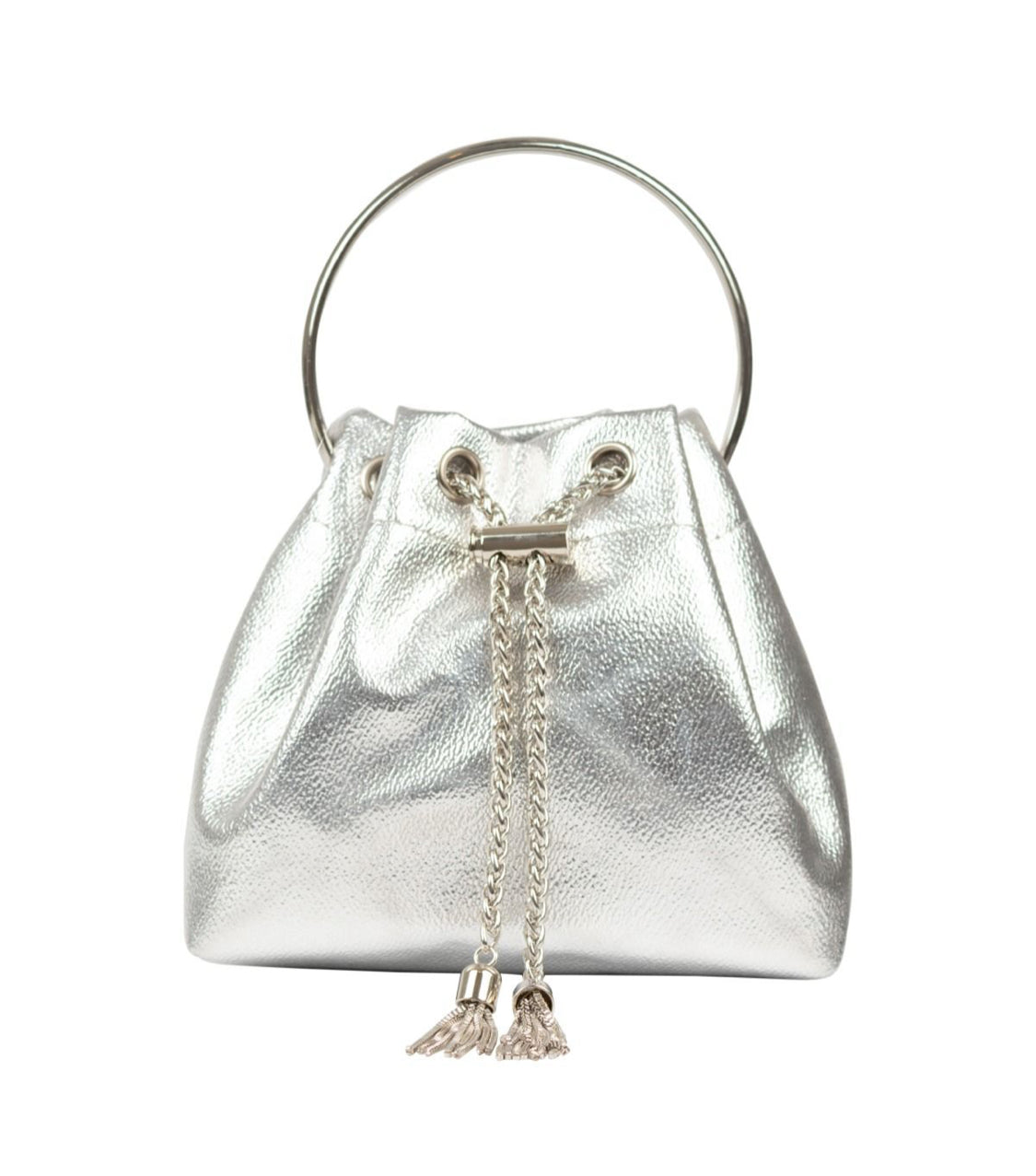 METALLIC SILVER OCCASION BAG