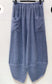 TULIP HEM LINEN COTTON PANTS - 10-16