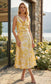 FLORAL SKIRT - 8-12 - LEMON
