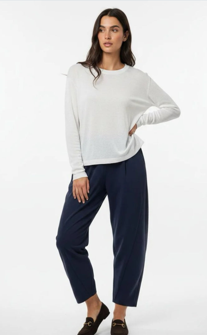 BARREL CUT PANTS - 10-16 - NAVY