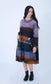 ABSTRACT PRINT COWL NECK DRESS - 12-16