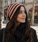 STRIPE SLOUCH BEANIE