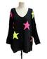 FLURO STAR KNIT- 10-16 - BLACK