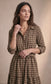 COTTON BLEND BELTED SHIRT DRESS - 10-16 - CAMEL