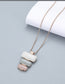 RESIN STONE PENDANT NECKLACE