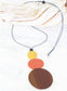 WOODEN DISC NECKLACE