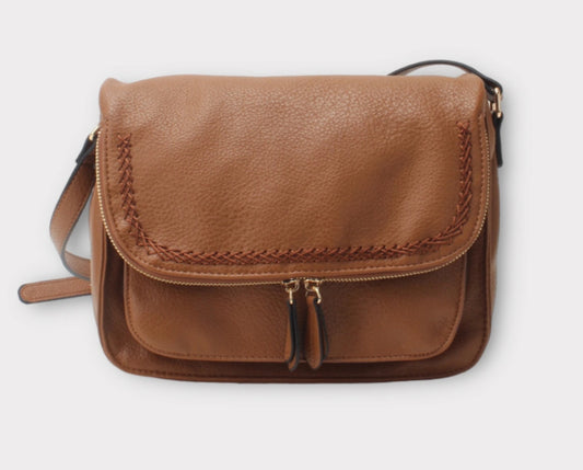 TASSEL CROSSBODY - TAN
