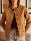 PADDED PRINT JACKET - 10-12 - MUSTARD