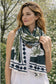 COTTON PALM PRINT SCARF