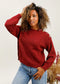 BUTTON DETAIL KNIT - 10-16 - BURGUNDY