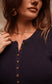 BUTTON PEPLUM CARDI - 10-14 - NAVY