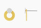 DNSK CIRCLE DOT EARRINGS