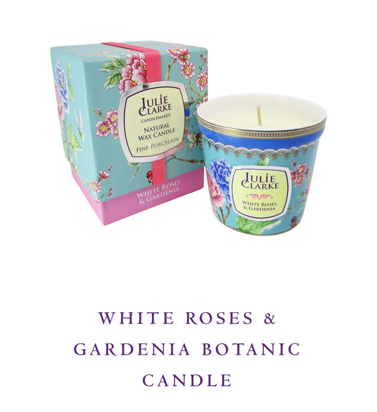 WHITE ROSES & GARDENIA BOTANIC CANDLE