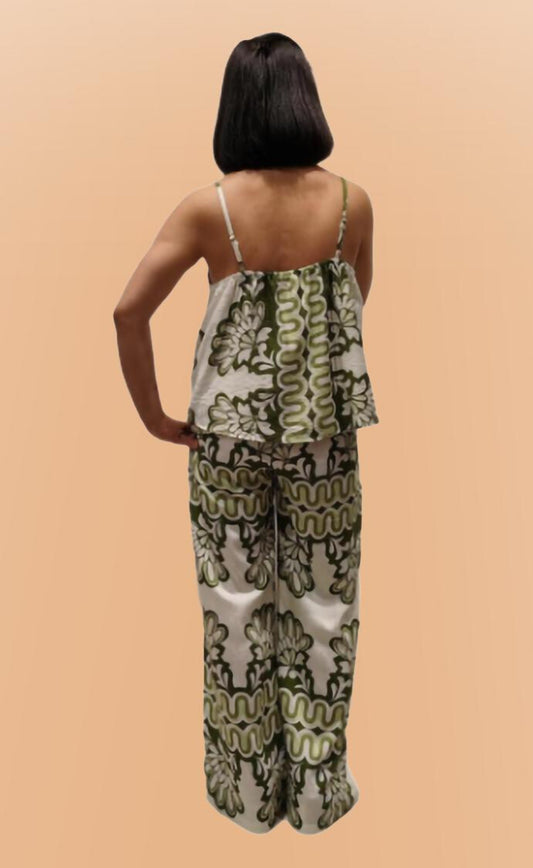 VEST & PALAZZO SET - S/M & L/XL - GREEN