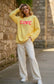 COTTON OVERSIZED ICONIC SWEATSHIRT- 13-18 - LEMON