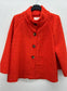 BOUCLE BUTTON JACKET - 8-14 - ORANGE