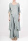 LINEN/COTTON BLEND TUNIC - 10-16 - KHAKI