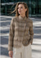 SIDE TIE CHECK JACKET - 10-14