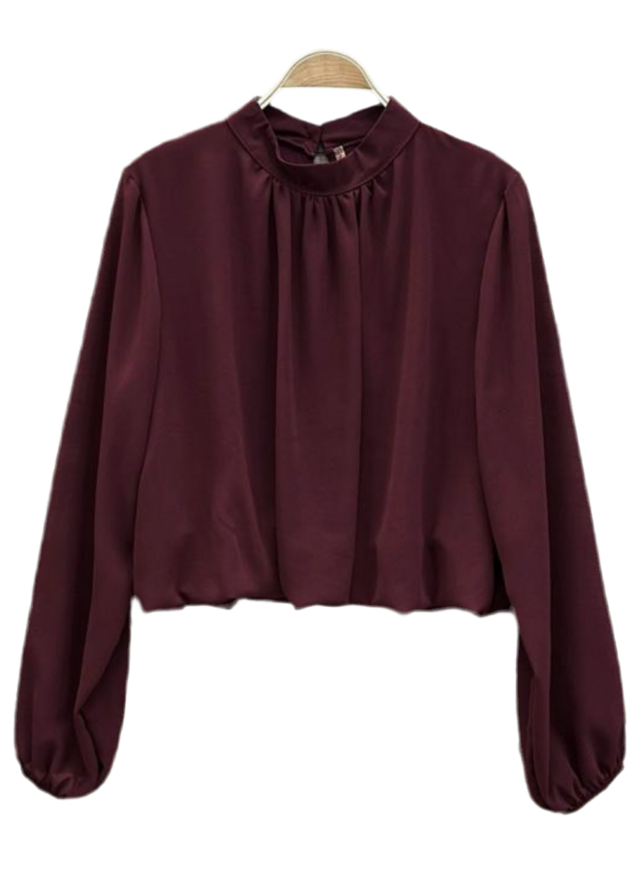 CHIFFON BLOUSE - 8-13 - MAGENTA