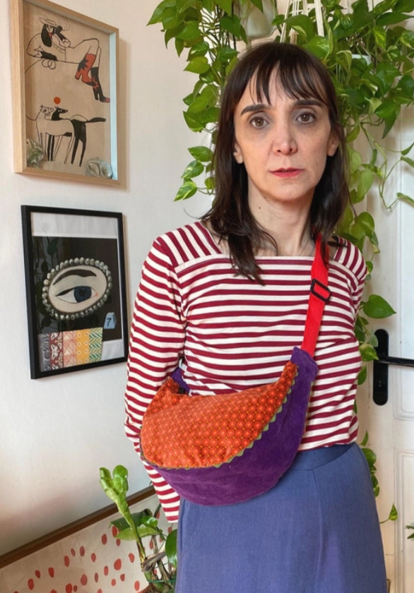 VINTAGE VELVET CROSSBODY - HANDMADE IN ITALY
