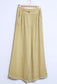 COTTON/LINEN BLEND BUTTON DETAIL PALAZZO- 10-16 - OCHRE